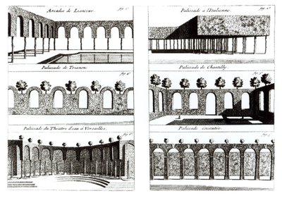 Palisade tervek, a Kertészet elmélete és gyakorlata, Antoine-Joseph Dezallier DArganville (1680-1765), közzétéve 1709 körül alkotó: English School