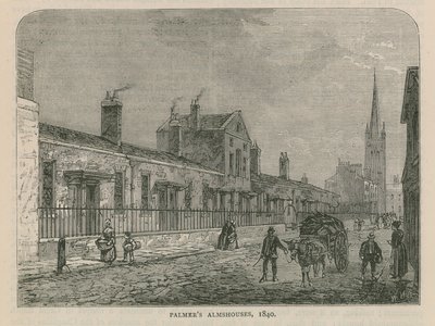 Palmers alamizsnaházak Westminsterben alkotó: English School