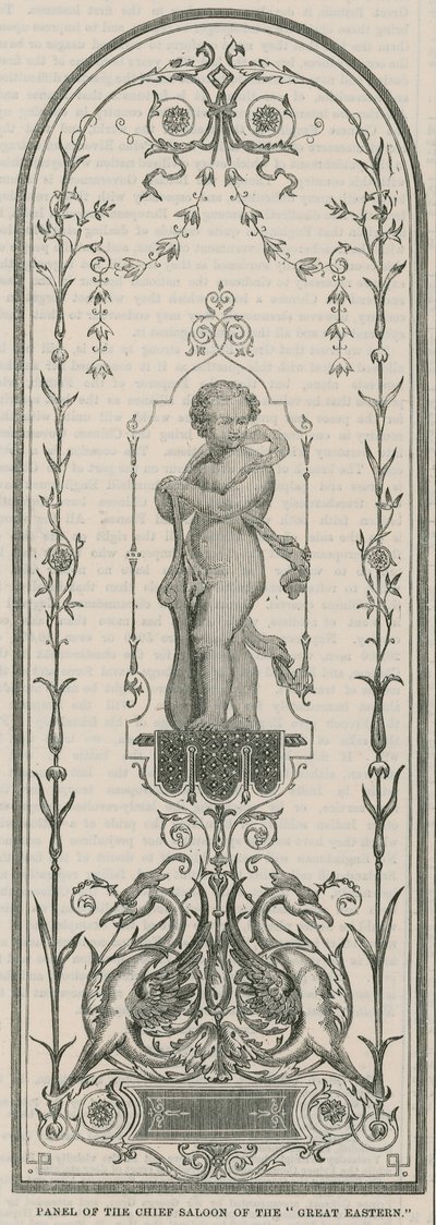 A Nagy Kelet főszalonjának panelje alkotó: English School