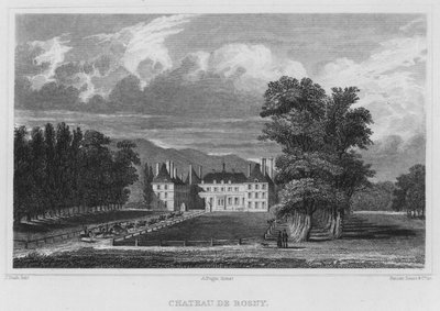 Párizs, Chateau De Rosny (metszet) alkotó: English School