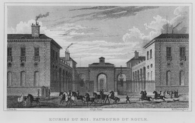 Párizs, Királyi istálló, Faubourg Du Roule (metszet) alkotó: English School