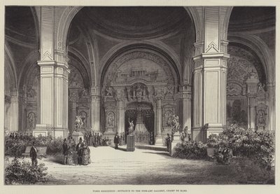 Párizsi Kiállítás, Bejárat a Képzőművészeti Galériába, Champ de Mars (metszet) alkotó: English School