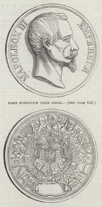 Párizsi Kiállítás Díjérem (metszet) alkotó: English School