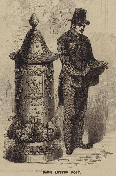 Párizsi levélposta (metszet) alkotó: English School