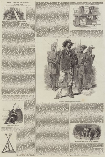 Párizs a felkelés után (metszet) alkotó: English School