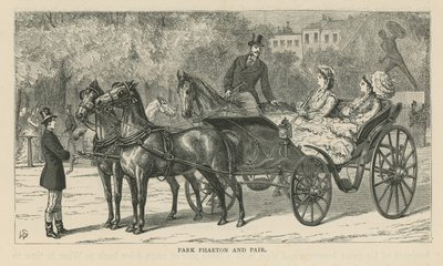 Park phaeton és pár alkotó: English School
