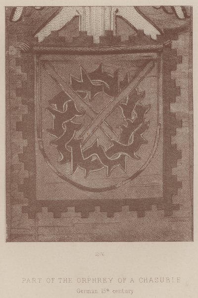 Az Orphrey of a Chasuble része, német alkotó: English School