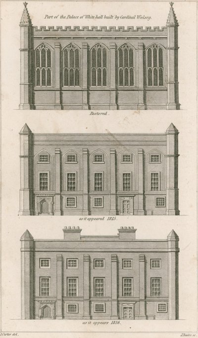 A Wolsey bíboros által épített Whitehall palota része alkotó: English School