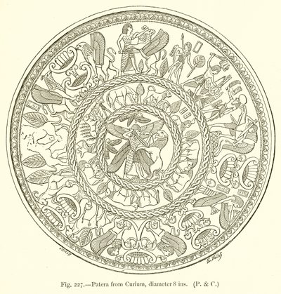 Patera Curiumból, Átmérő 8 hüvelyk alkotó: English School