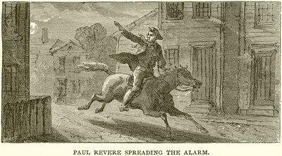 Paul Revere terjeszti a riasztást alkotó: English School