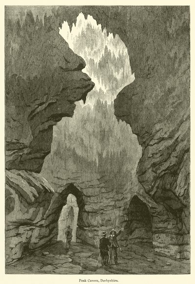 Peak Cavern, Derbyshire (metszet) alkotó: English School