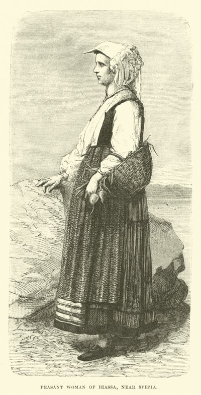 Biassa parasztasszony, Spezia közelében alkotó: English School