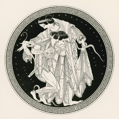 Peleus és Thetis (metszet) alkotó: English School