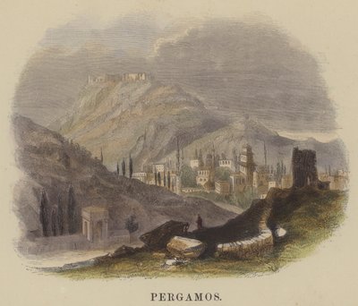 Pergamos (színes metszet) alkotó: English School
