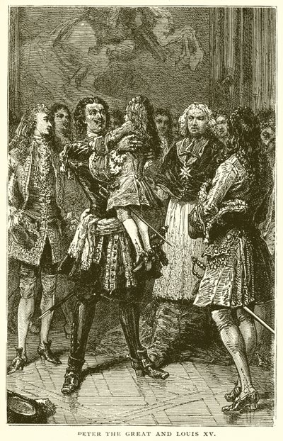 Nagy Péter és XV. Lajos alkotó: English School