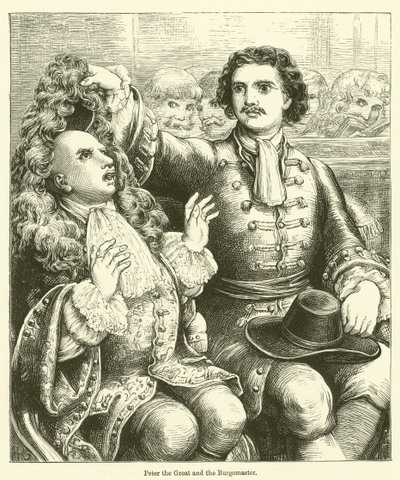 Nagy Péter és a Burgomaster (metszet) alkotó: English School