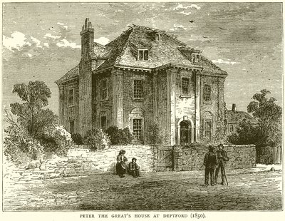 Nagy Péter háza Deptfordban (1850) alkotó: English School