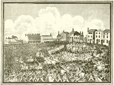 Peterloo-i mészárlás alkotó: English School