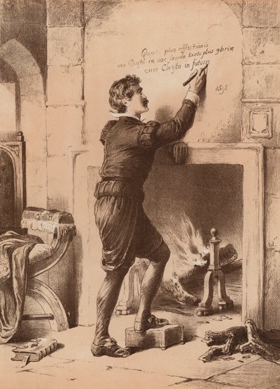 Philip, Arundel grófja, a Towerben halálra ítélve (lithó) alkotó: English School