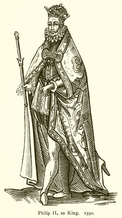 II. Fülöp királyként. 1590 alkotó: English School