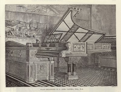 Lawrence Alma-Tadema zongorája alkotó: English School