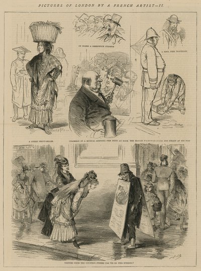 Egy francia művész londoni képei alkotó: English School