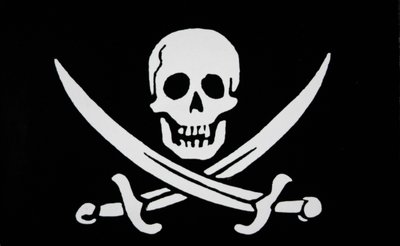 „Calico Jack” Rackham kalózzászlója (litho) alkotó: English School