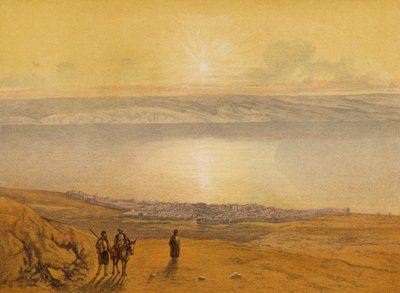 A Bibliában említett helyek: Tiberias (chromolitho) alkotó: English School
