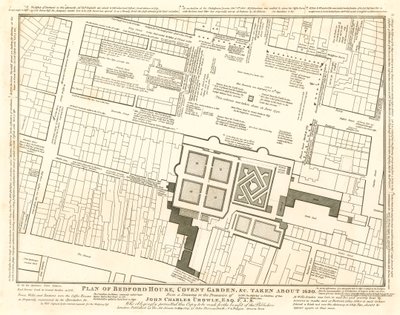 A Bedford House, Covent Garden, London terve, 1690 körül készült alkotó: English School