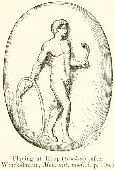 Playing at Hoop (trochus) (Winckelmann nyomán, Mon. ant. ined., i. 195. o.) alkotó: English School