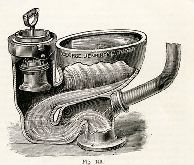 Merülőszelepes szekrény, emelt fogantyúval, 1870 alkotó: English School