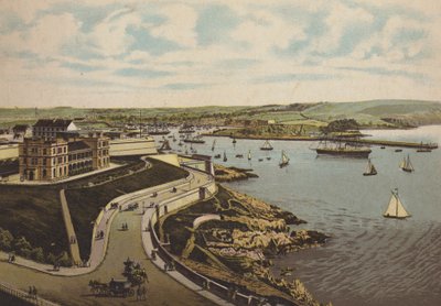 Plymouth: Biological Institute and Cattewater (színes litho) alkotó: English School