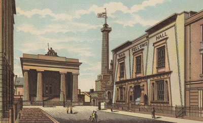 Plymouth: Guildhall, Devonport (színes litho) alkotó: English School