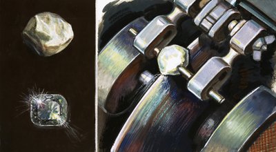 Drágakövek csiszolása alkotó: English School