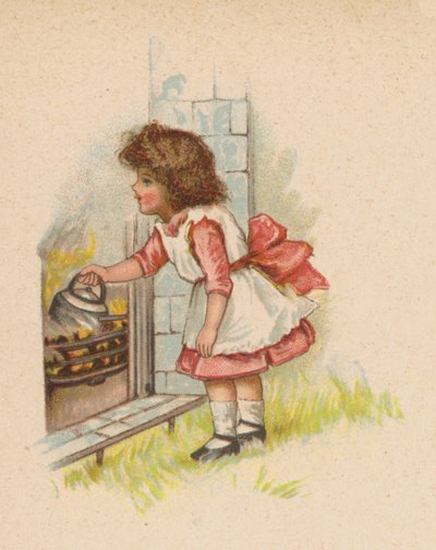 Polly feltette a vízforralót (chromolitho) alkotó: English School