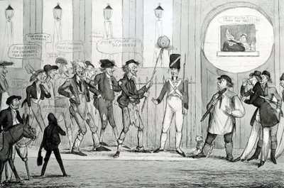 Szegény Froze Out Gardners, 1820 alkotó: English School