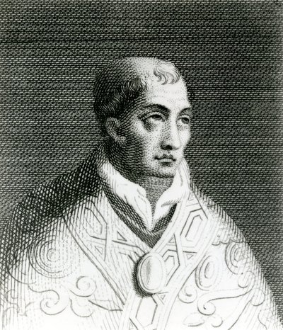 János pápa (820-82) (metszet) alkotó: English School