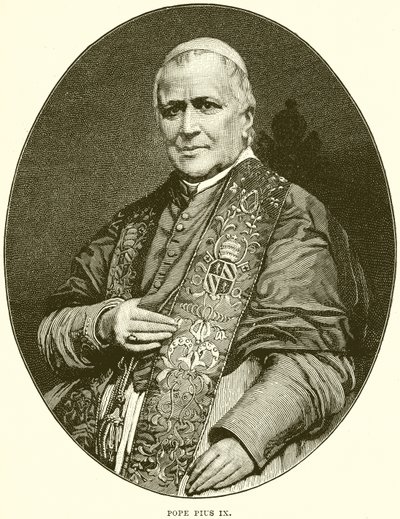 Pius pápa IX alkotó: English School