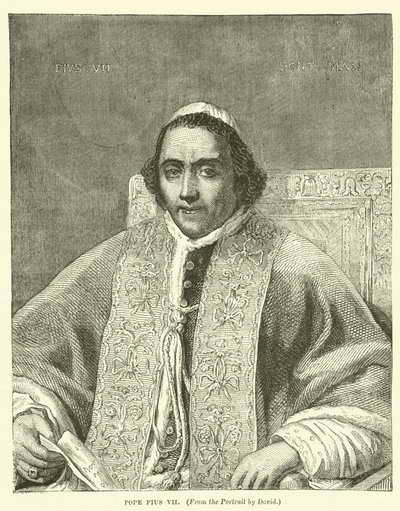 Pius pápa (metszet) alkotó: English School