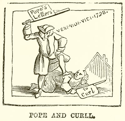 Pope és Curll alkotó: English School