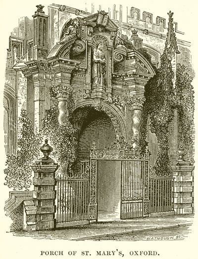 St. Marys tornáca, Oxford alkotó: English School