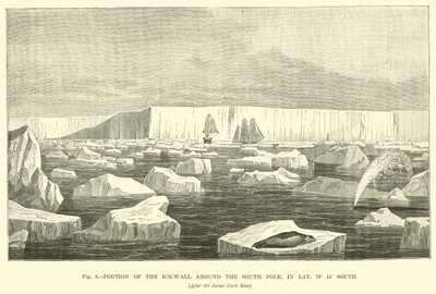 A jégfal része a Déli-sark körül, a déli szélesség 78° 15-én alkotó: English School