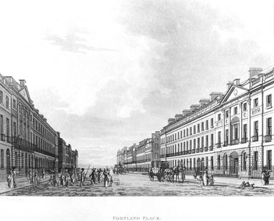 Portland Place, London, 1800 alkotó: English School