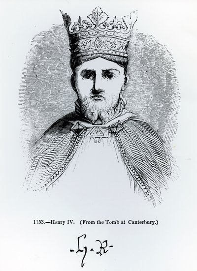 IV. Henrik (1366-1413) arcképe és aláírása alkotó: English School
