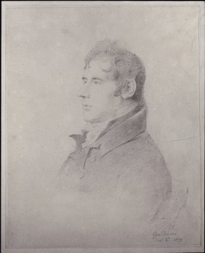 George Dance the Younger portréja, építész és portrérajzoló alkotó: English School