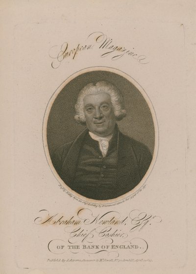 Abraham Newland portréja alkotó: English School