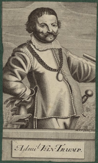 Trump admirális portréja alkotó: English School