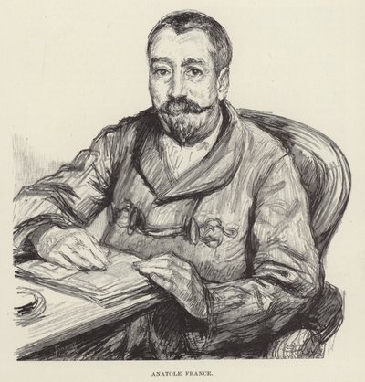 Anatole France portréja alkotó: English School