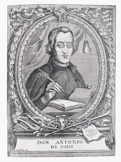 Antonio de Solis y Rivadeneira (1610-86) portréja a „The Narrative and Critical History of America”-ból, szerkesztette Justin Winsor, London, 1886 alkotó: English School