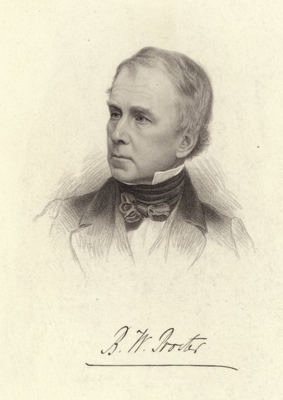 Bryan Waller Procter portréja alkotó: English School